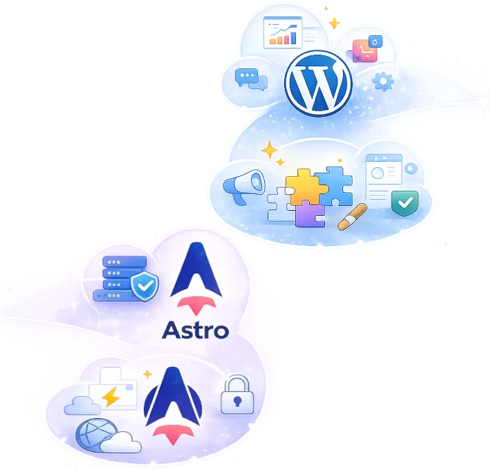 Choix entre WordPress et Astro