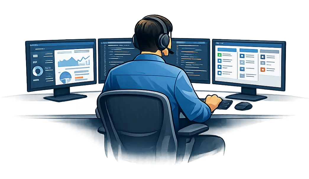 Espace de travail informatique