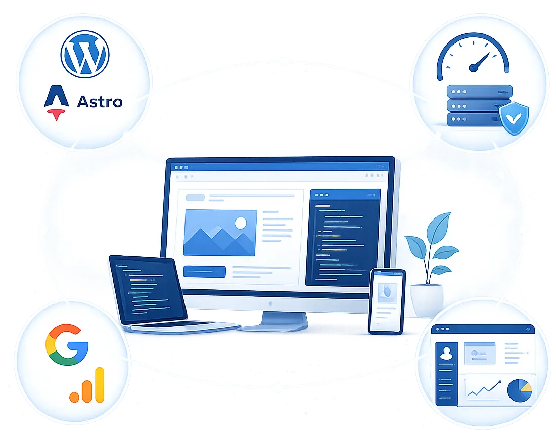 Création de site WordPress et Astro
